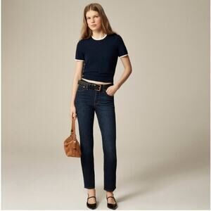 J. Crew Jeans Womens 29 Blue Slim '03 Dark Wash 5 Pocket Mid Rise Penny Basil